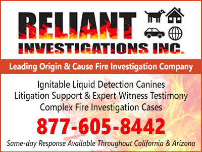 Reliant Investigations, Inc, Fire Investigations in california