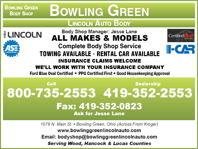 Bowling Green Lincoln Auto Body, Automobile Body Repairing & Painting in ohio