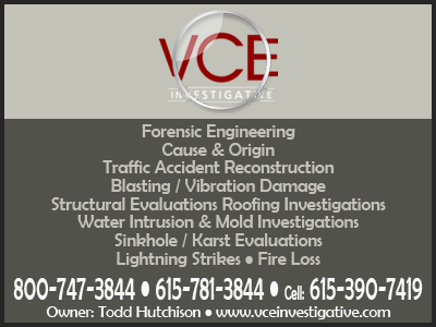 VCE, Inc, Engineers Forensic Consultants in tennessee