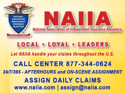 NAIIA - National Association of Independent Insurance Adjusters, Adjusters in north-carolina
