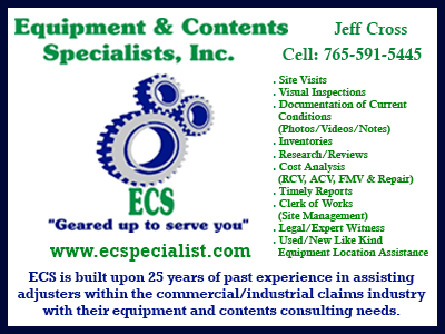Equipment & Contents Specialists, Inc, Machinery & Equipment Consultants in florida