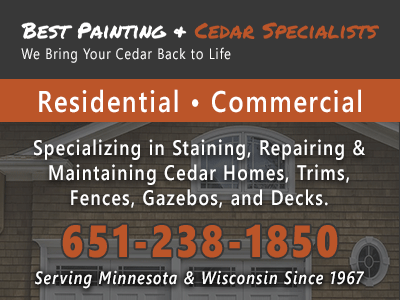 Cedar Specialists & Best Painting, Inc, Painting Contractors in wisconsin