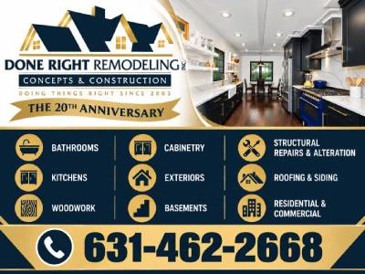 Done Right Remodeling, Inc banner