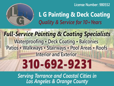 L G Painting & Deck Coating, Painting Contractors in california