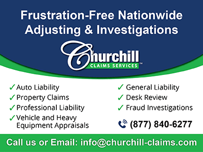 Churchill Claims Services, Adjusters in 