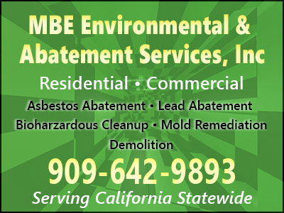 MBE Environmental & Abatement Services, Inc, Mold Assessment & Consulting in california