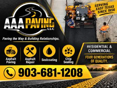 AAA Paving banner