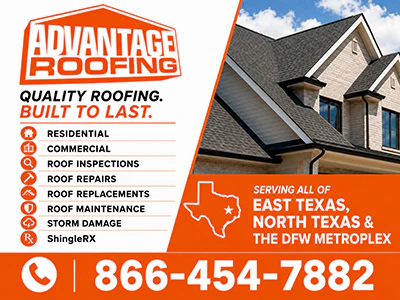 Advantage Roofing Company banner