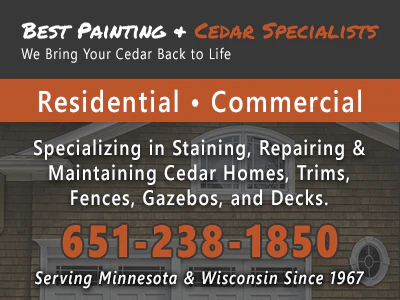 Cedar Specialists & Best Painting, Inc banner