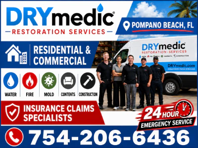 DRYmedic Restoration Services of Pompano Beach FL banner