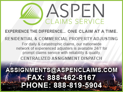 Aspen Claims Service, Adjusters in wisconsin