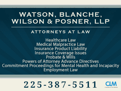 Watson Blanche Wilson & Posner LLP, Attorneys & Law Firms in louisiana