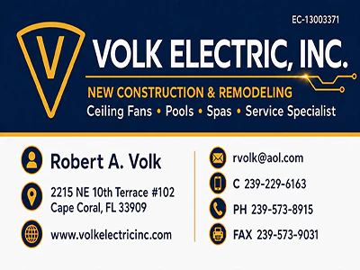 Volk Electric, Inc banner