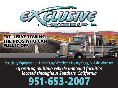 Exclusive Towing - Moreno Valley, Automobile Towing & Recovery in california