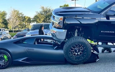 Lamborghini Crushed by Pickup in Orlando Parking Lot Raises Liability Questions - Insurance Claims News Article