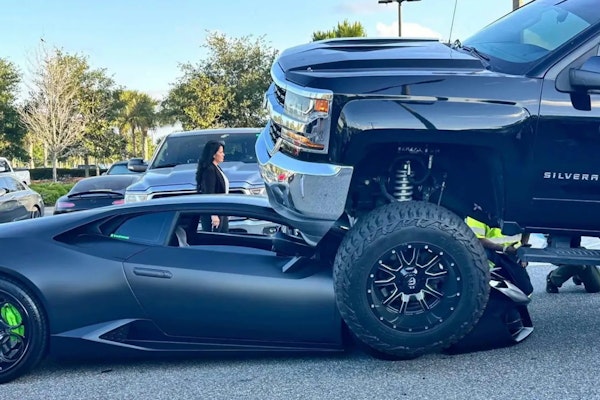 Lamborghini Crushed by Pickup in Orlando Parking Lot Raises Liability Questions