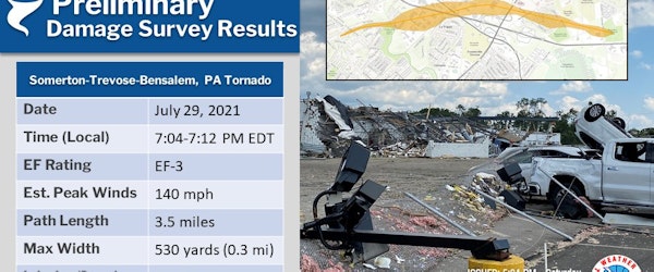 Cleanup Continues After EF3 Tornado in Bucks County, Pennsylvania (Bucks County Courier Times)