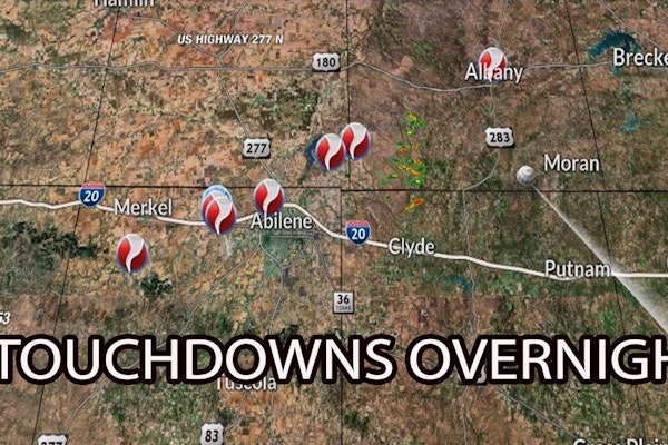 Tornadoes Strike Overnight Around Abilene, Texas