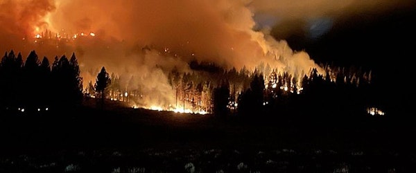 Wildfire Burns Through Historic California Town (Yahoo)