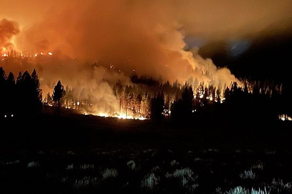 Wildfire Burns Through Historic California Town