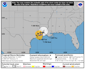 Nicholas Threatens Flooding In Texas, Louisiana After Making Landfall As A Hurricane - Insurance Claims News Article