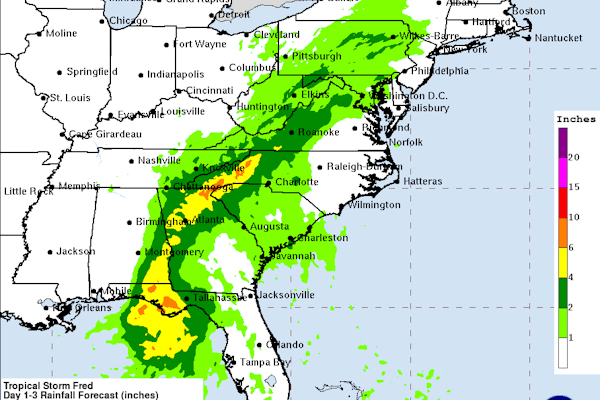 Tropical Storm Fred, Tropical Depression Grace Among 3 Storms Raging In Atlantic Basin