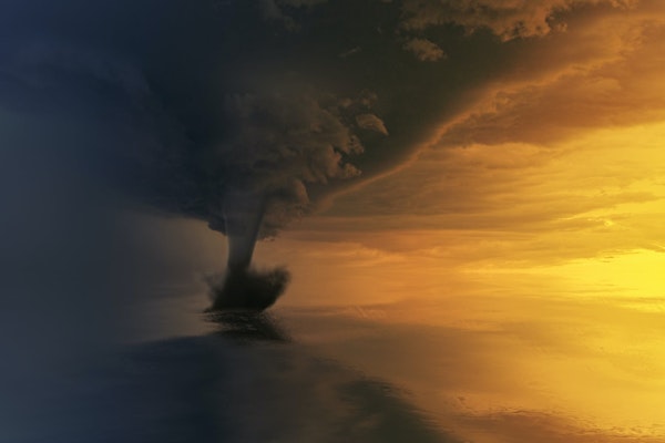 Significant Tornado Damage In Deland, Florida