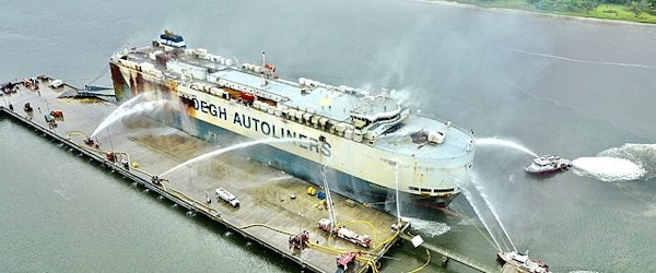 Vehicle Battery Caused Weeklong Freighter Fire At Port Of Jacksonville (Yahoo)