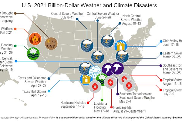 Disaster Fatigue 2021: US Hit With 18 Billion-Dollar Extreme Weather Events