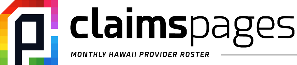 Claims Pages Hawaii Provider Roster for May 2024